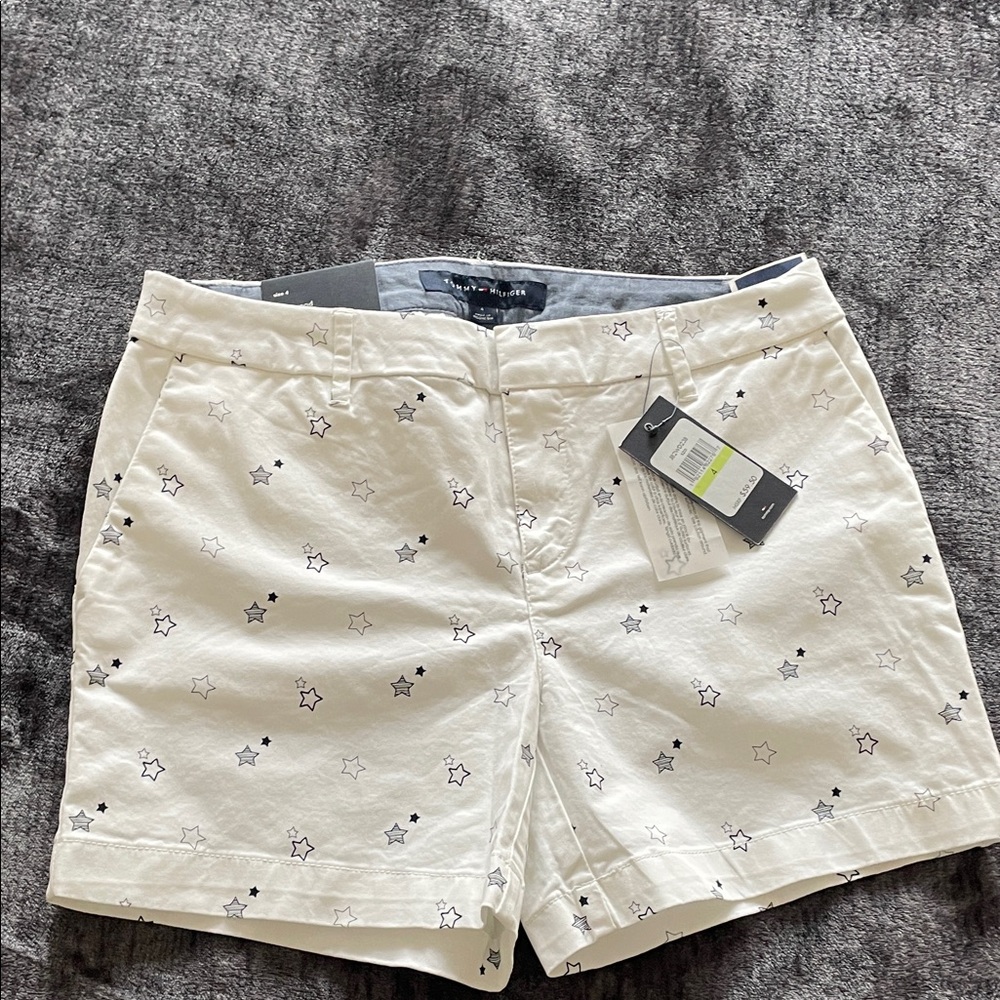 Tommy Hilfiger White Shorts with Star Design